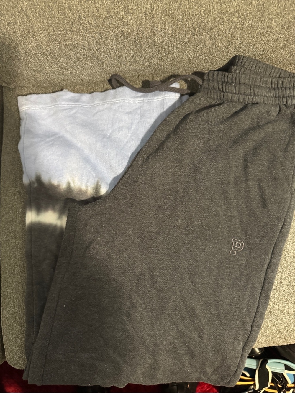 PINK Victoria's Secret Gray Tie-Dye Lounge Pants